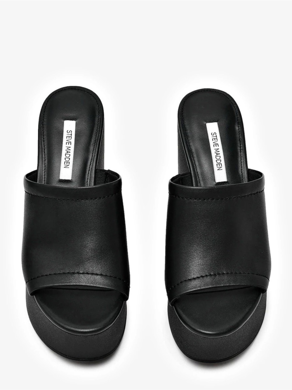 Steve Madden Black Cassi Mule Sandals US 9 or 39